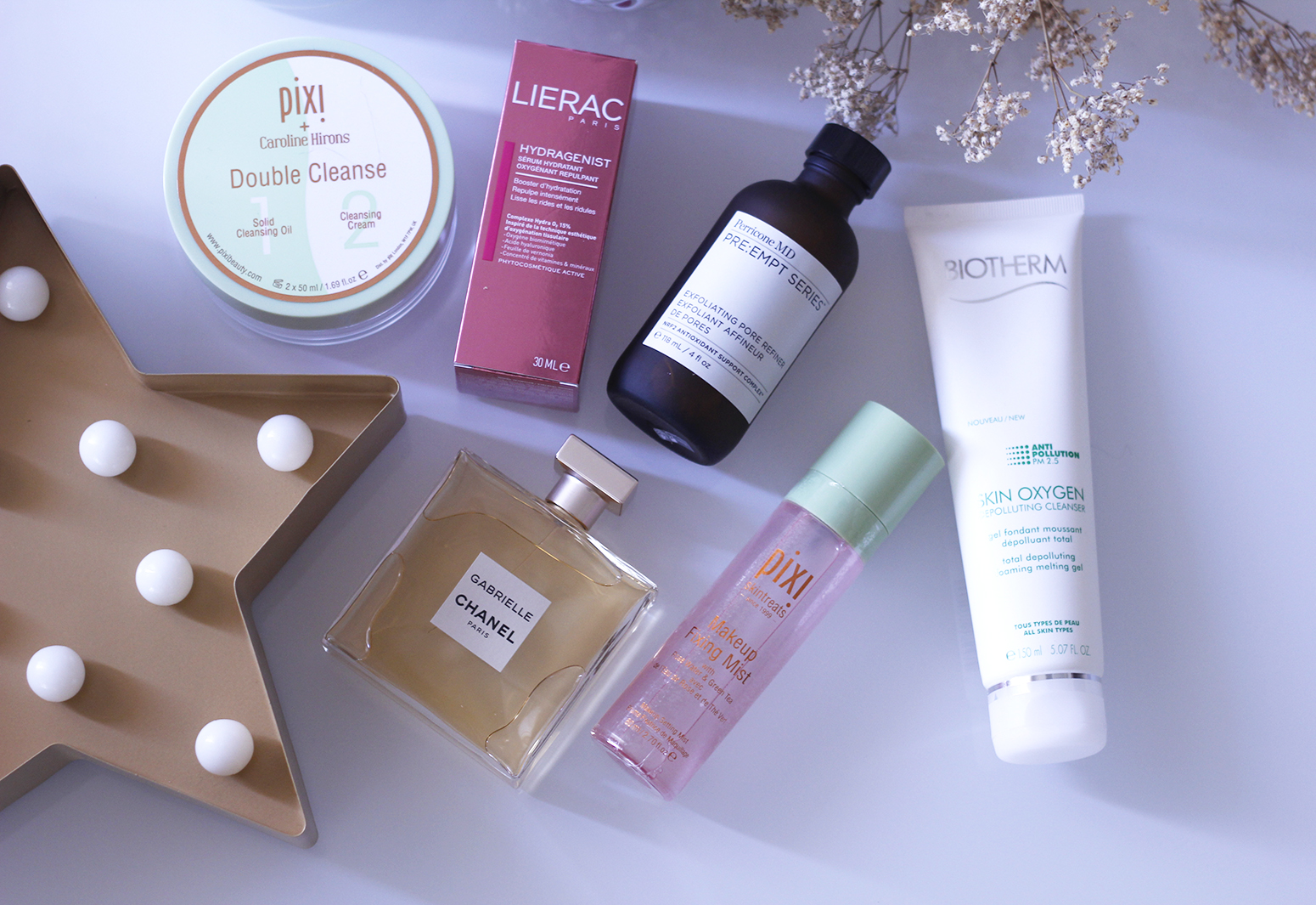 Rutina de belleza pixi biotherm chanel lierac lancôme eli saab cuidados de la piel cremas piel6