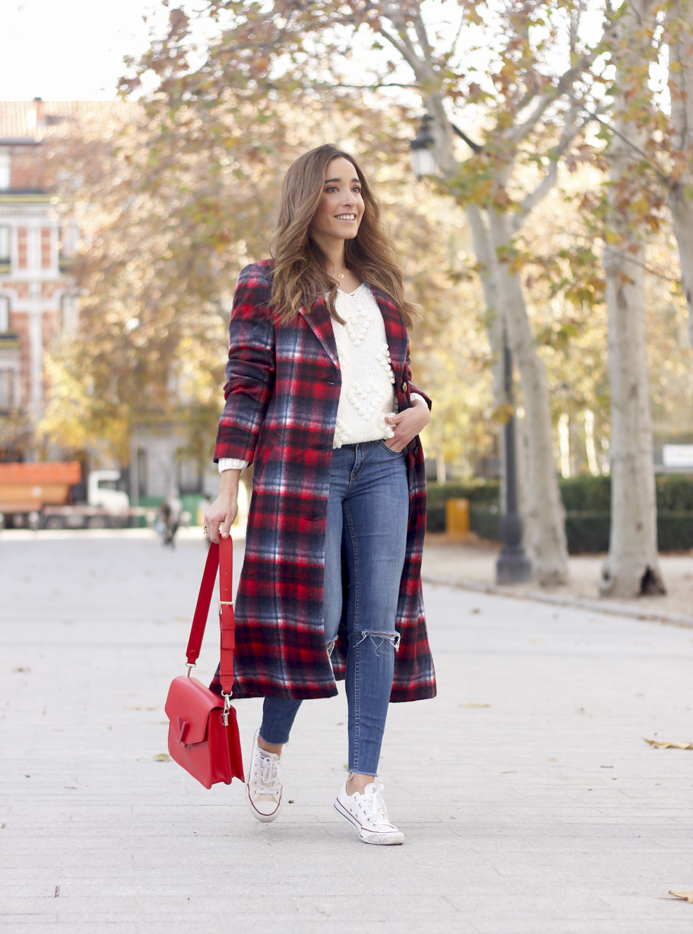 tartan coat find amazon fashion jeans chicwish street style outfit 20189532