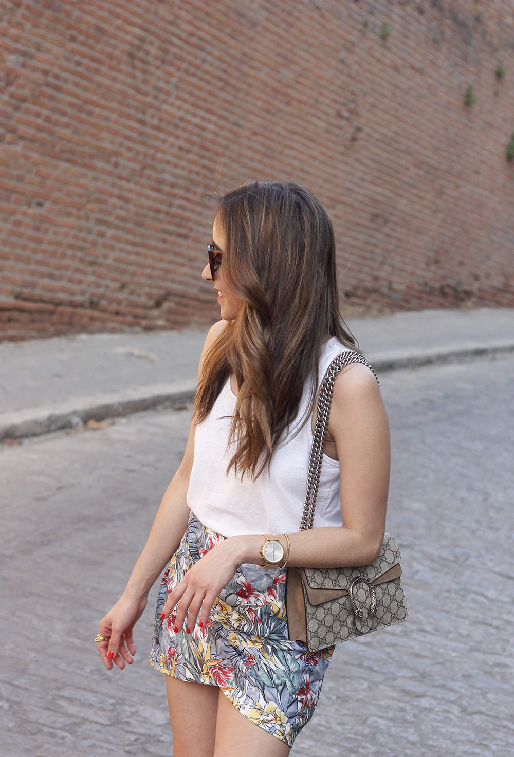 Tropical Skirt gucci bag superga outfit style summer08