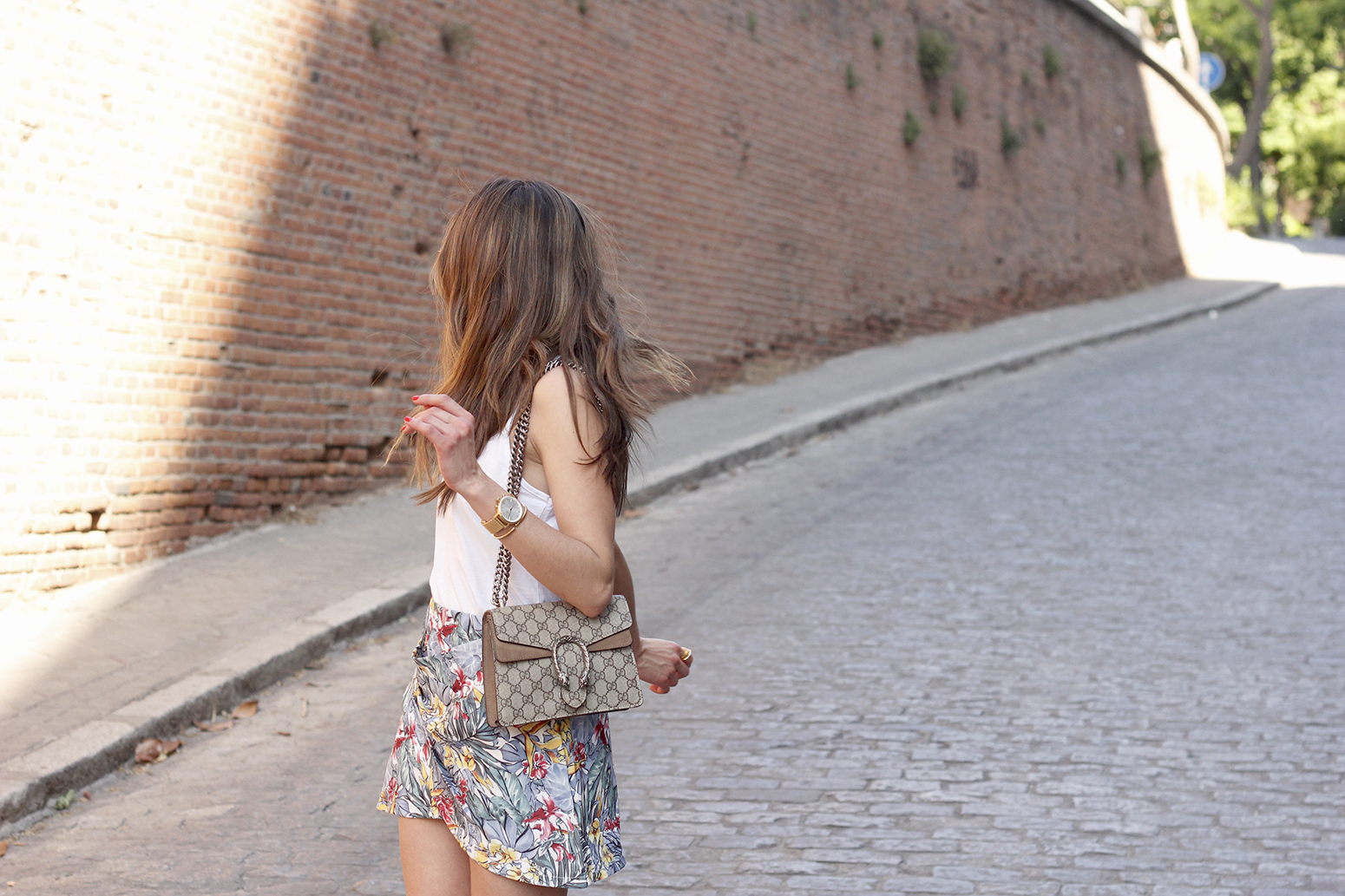 Tropical Skirt gucci bag superga outfit style summer06