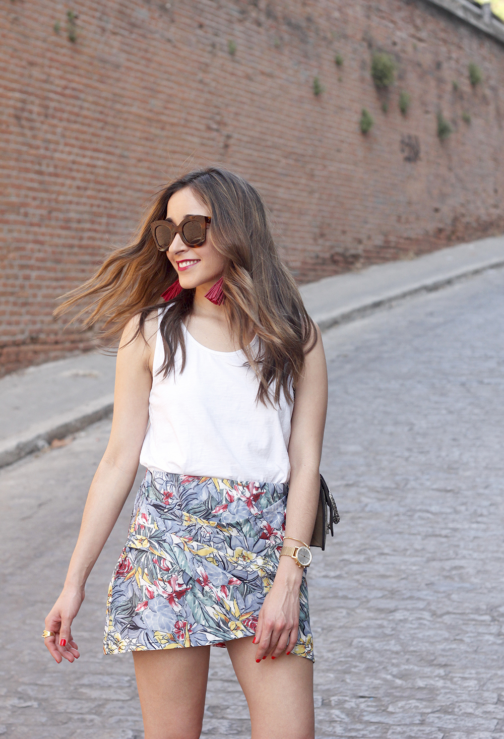 Tropical Skirt gucci bag superga outfit style summer09