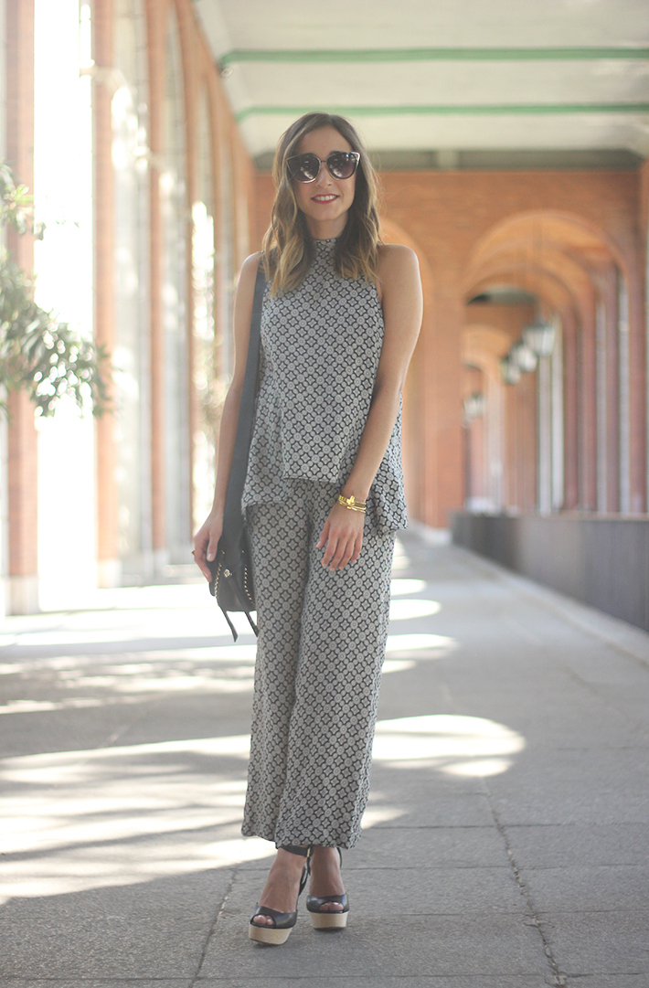 Black & White printted Set Summer Streetstyle outfit02