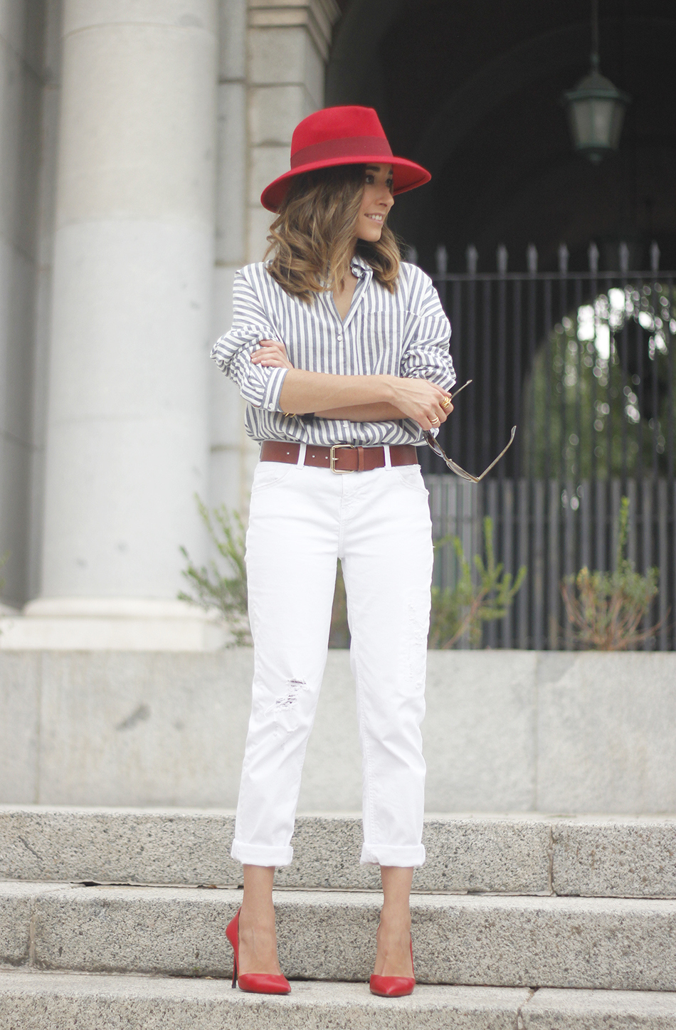 Red Hat Red Shoes White Jeans15