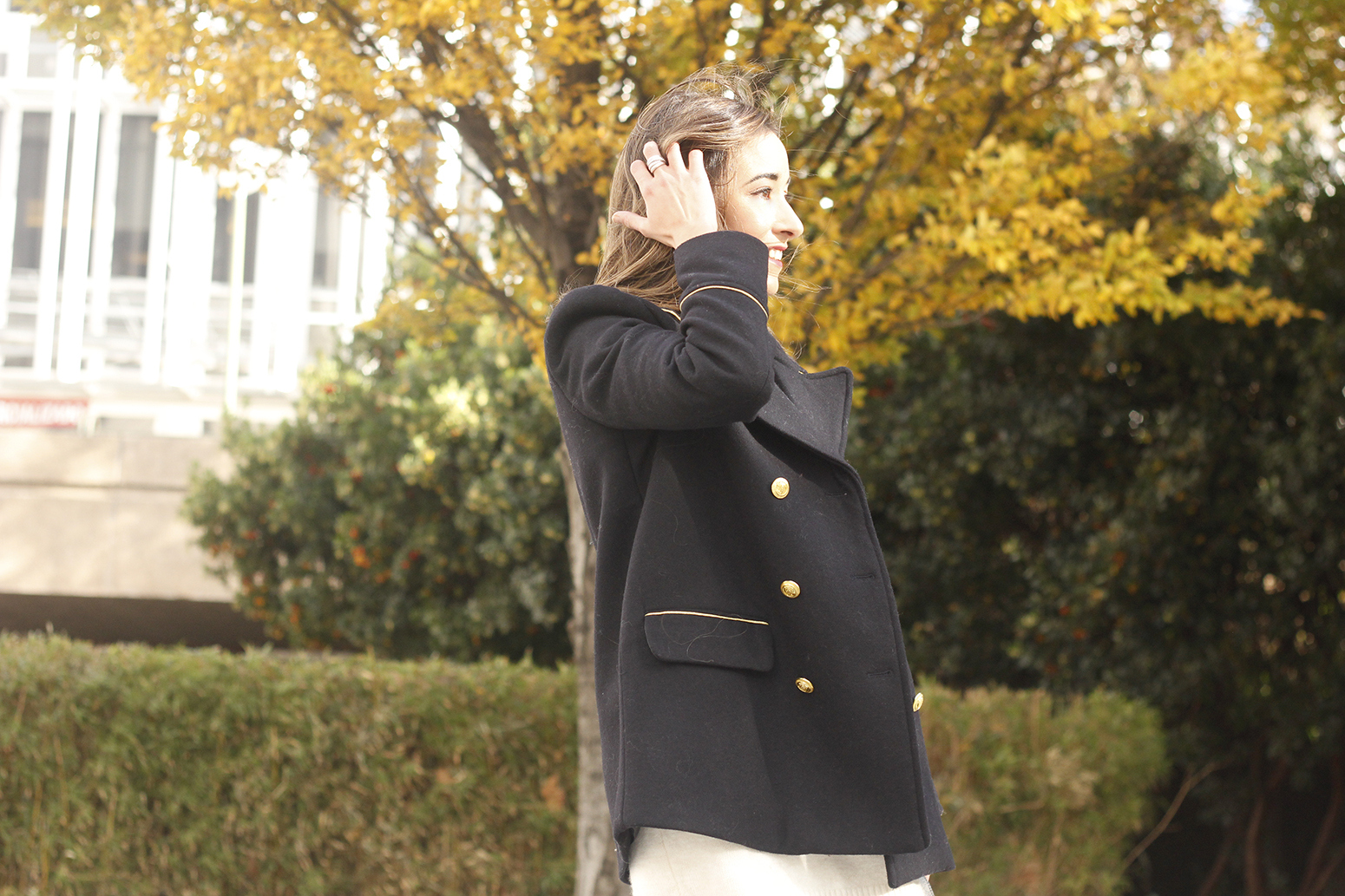 Knitted dress over the knee boots black coat furla bag outfit style fashion fall02