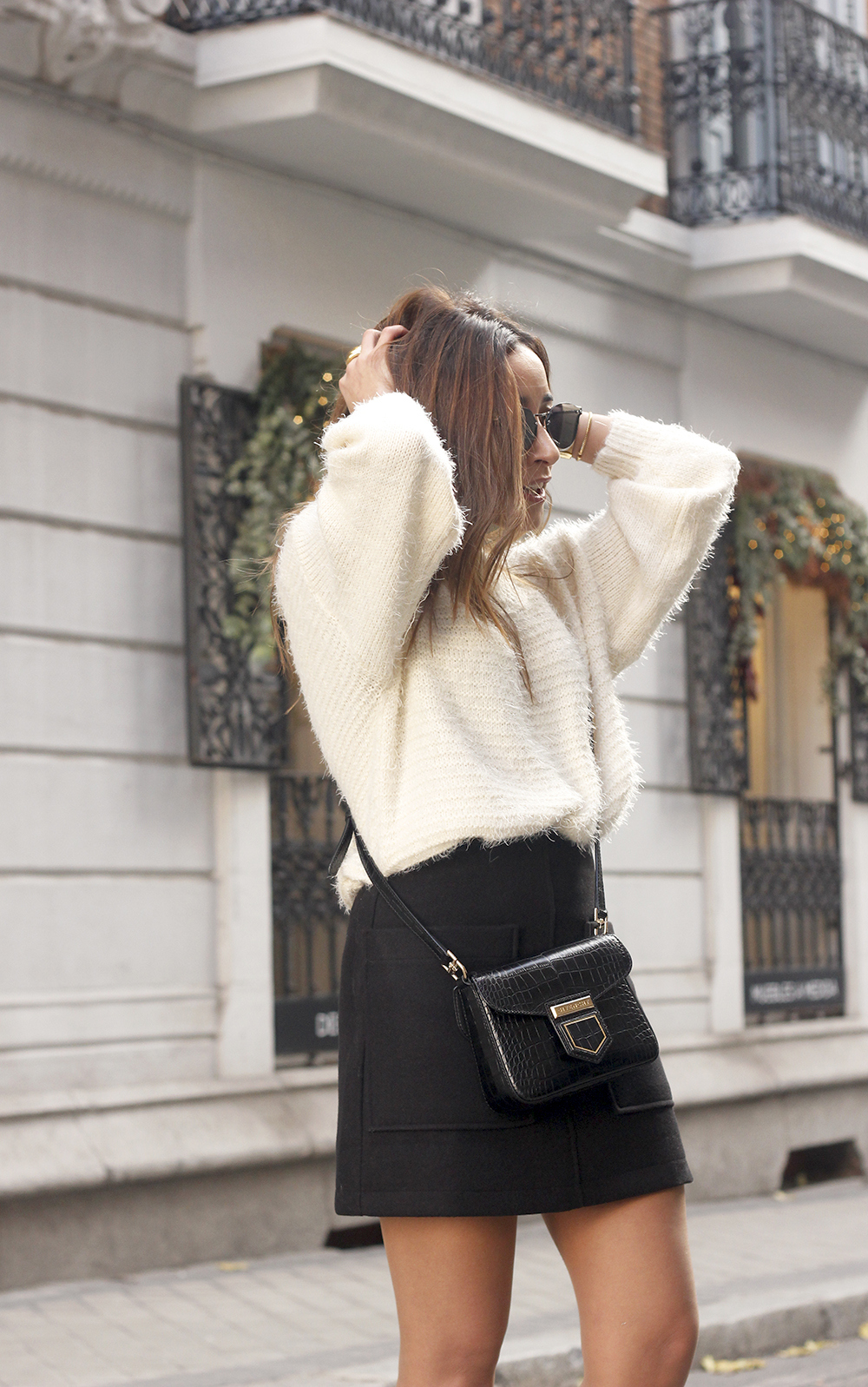 cowboy boots white sweater givenchy bag outfit 20198