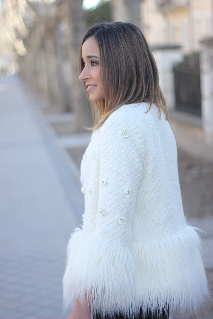white faux fur coat15