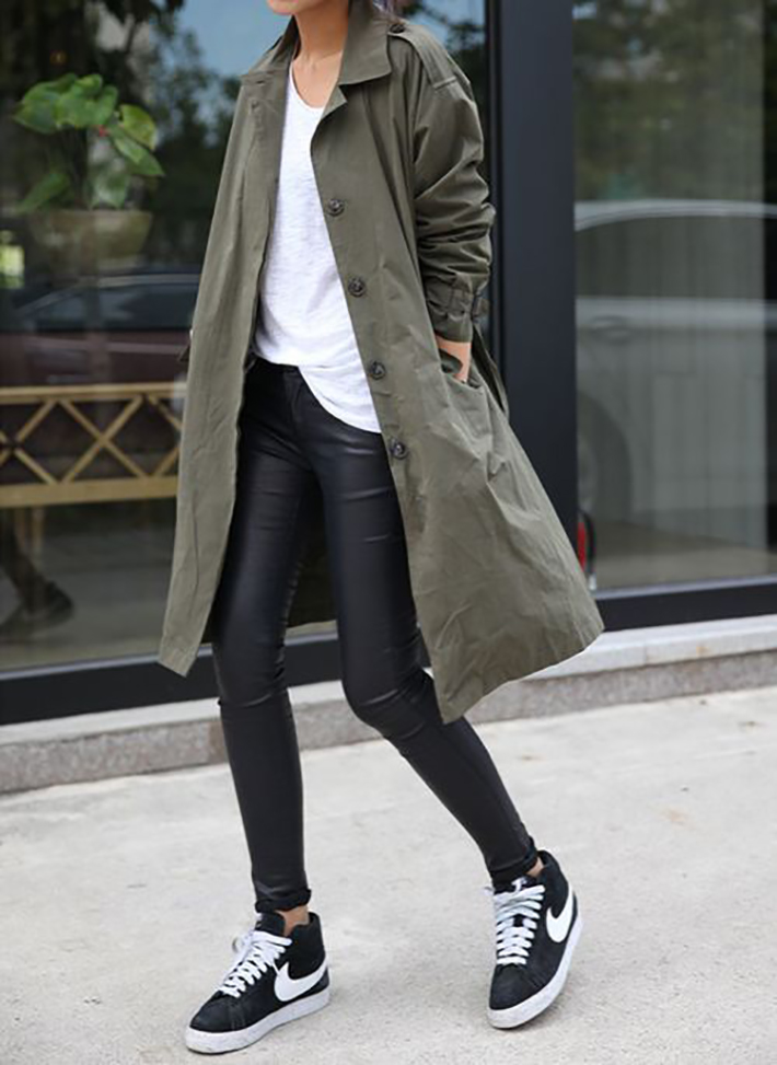 Military style green olive street style inspiration10
