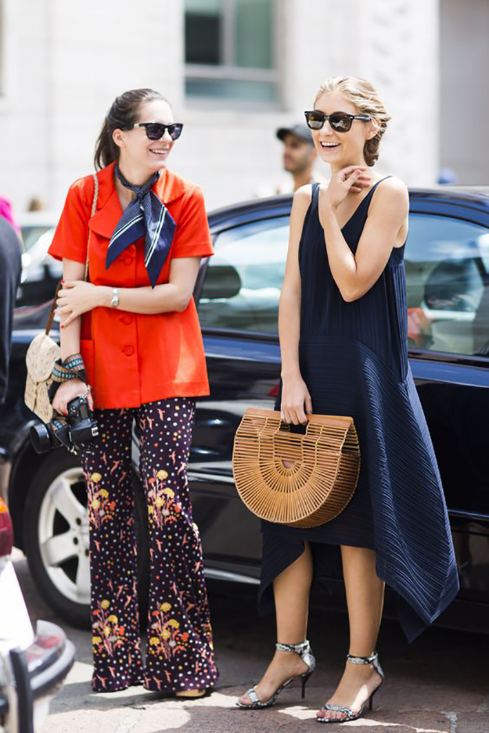wicker bag street style outfits inspiration accessories fashion trend style summer 20177