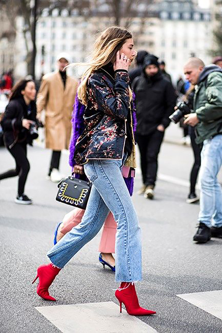 red ankle boots autumn outfits street style trend style outfit 2017 accessories denim4