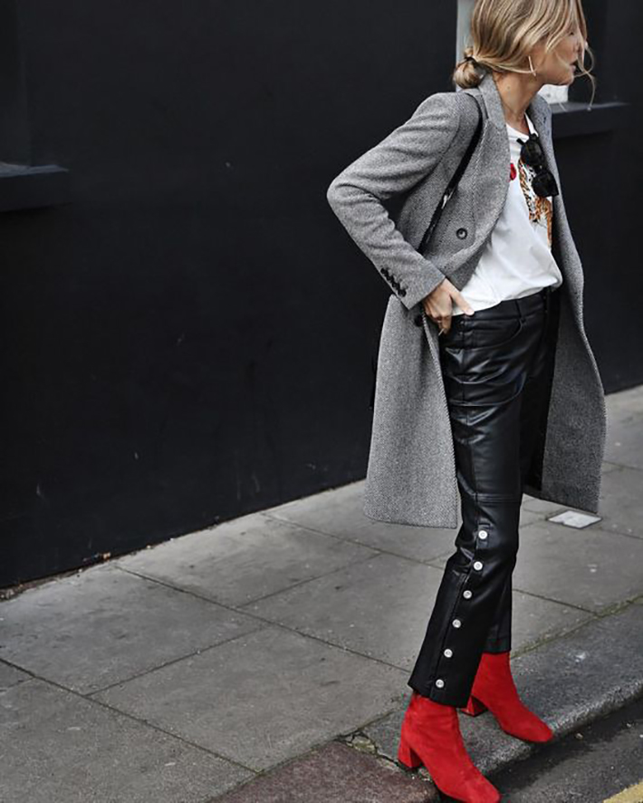 red ankle boots autumn outfits street style trend style outfit 2017 accessories denim6